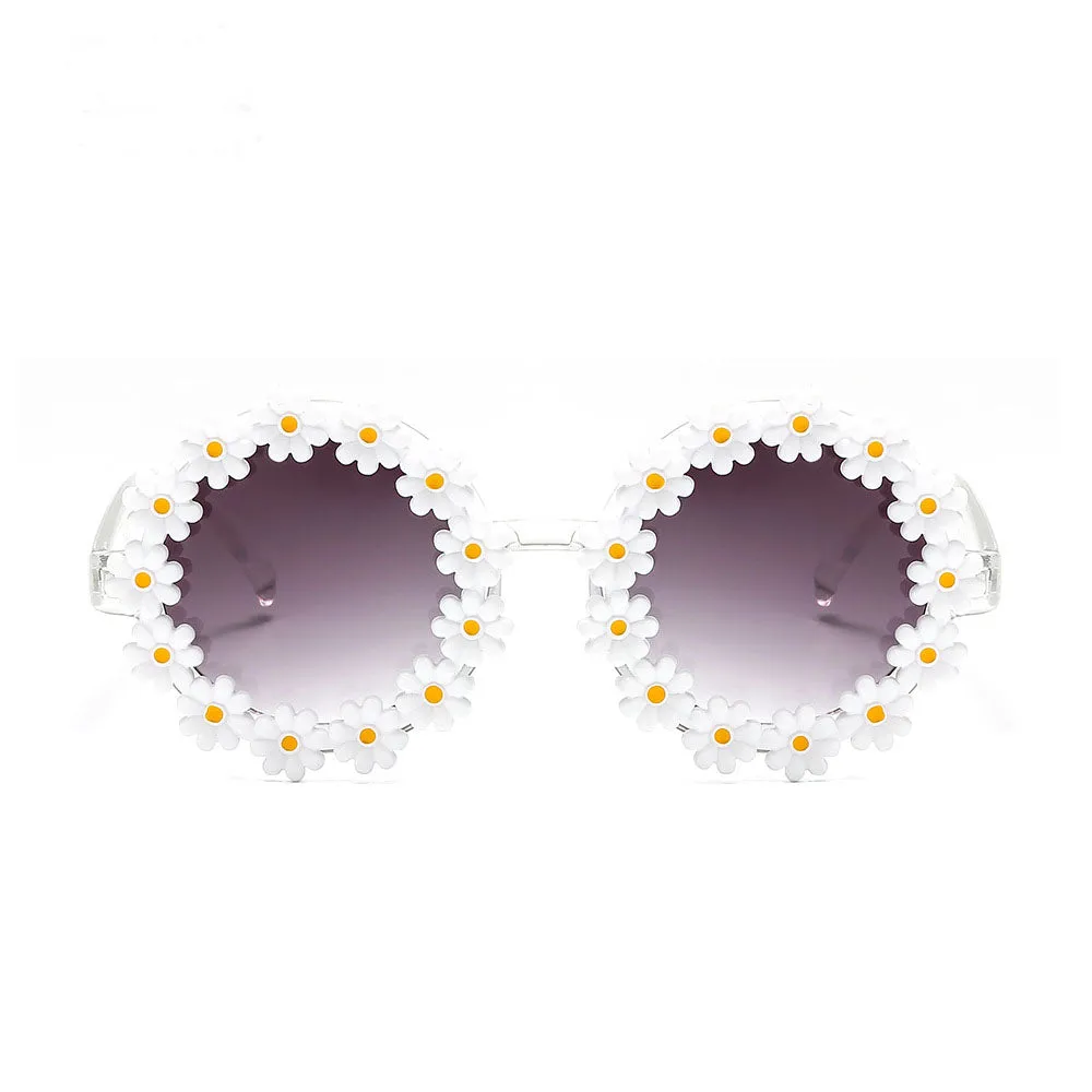 2PCS Sand flower daisy sunglasses wholesale