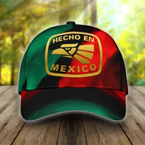 3D Full Printed Mexico Classic Cap Baseball Hat, Hecho En Mexico Cap Hat