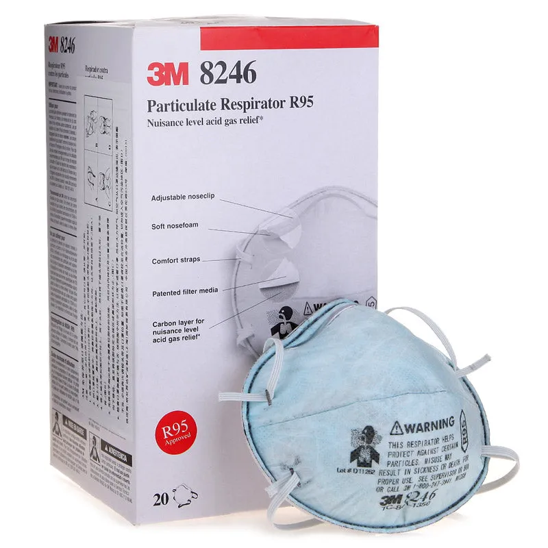 3M™ Particulate Respirator 8246 Nuisance Level Acid Gas Relief  | R95