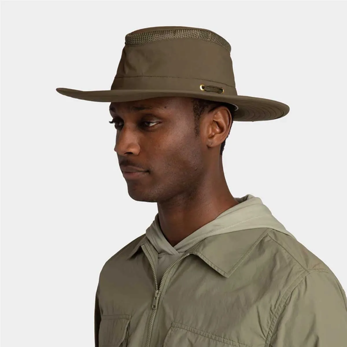 40% OFF TILLEY LTM6 AIRFLO Broad Brim - Olive - Size: 56cm - 7"