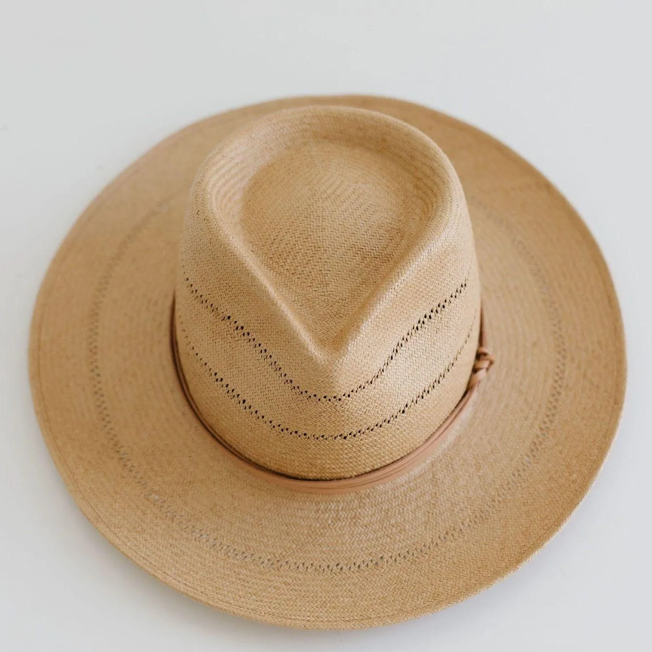 Arlo Straw Teardrop Fedora