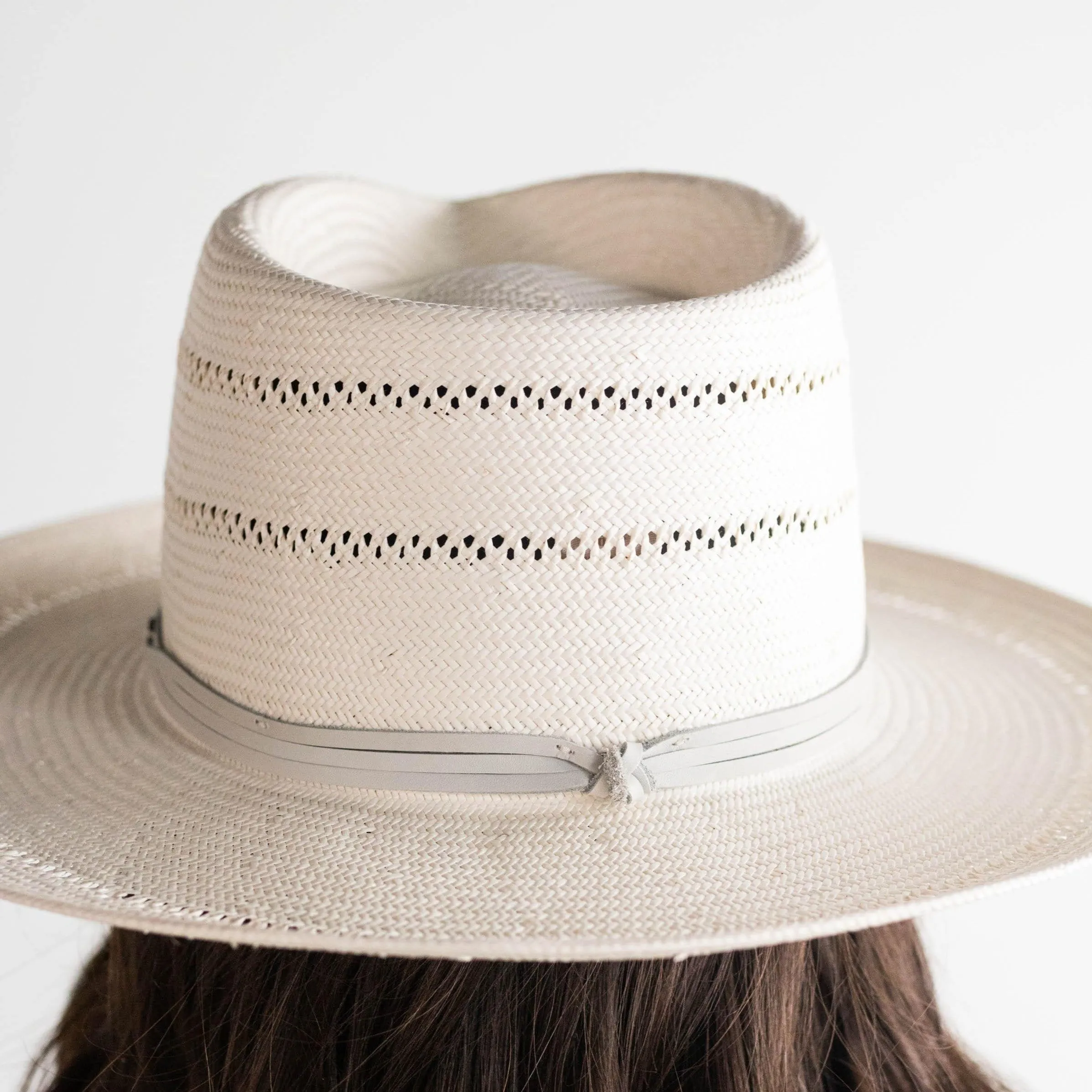 Arlo Straw Teardrop Fedora