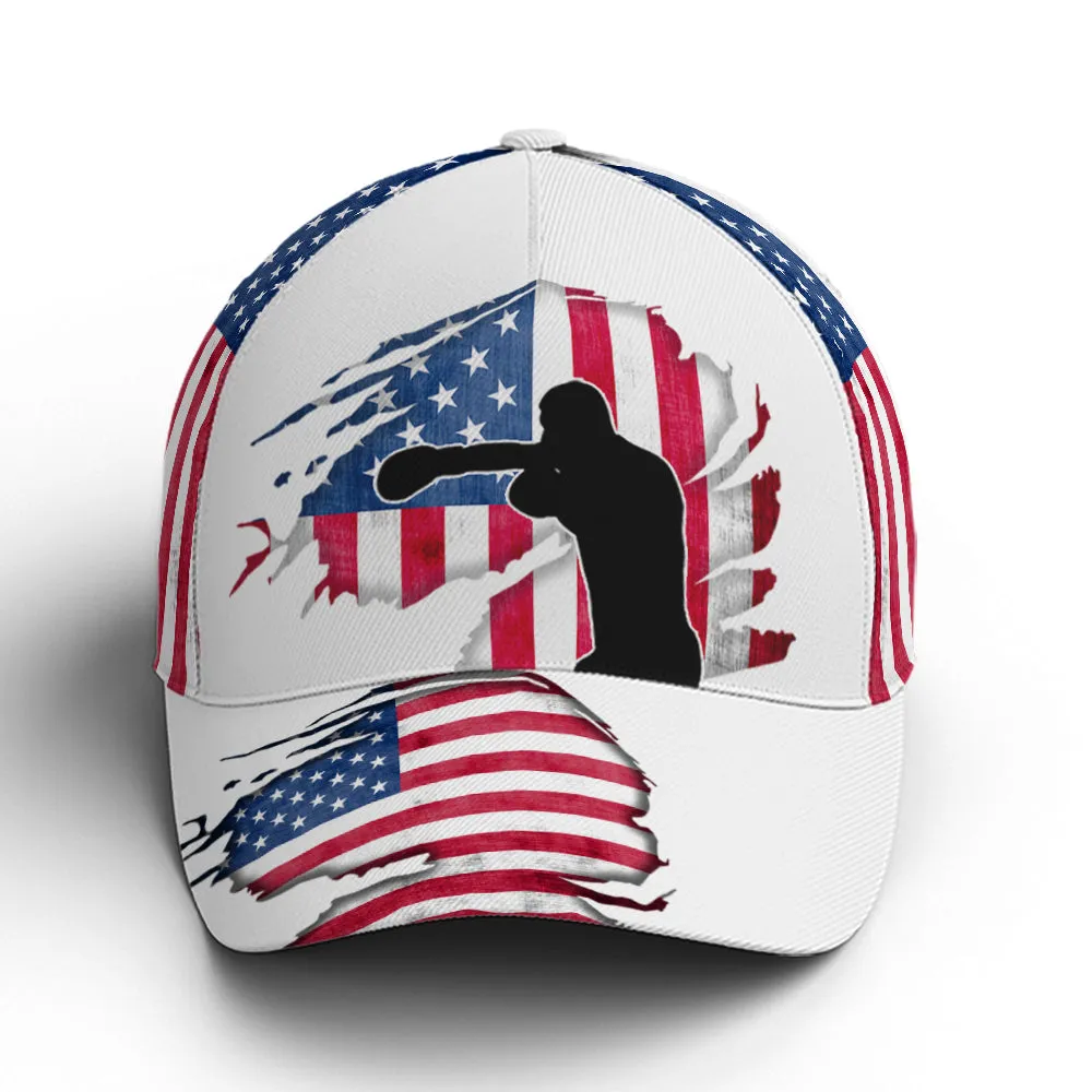 Baseball Cap For Boxing Lovers US Flag Pattern Coolspod