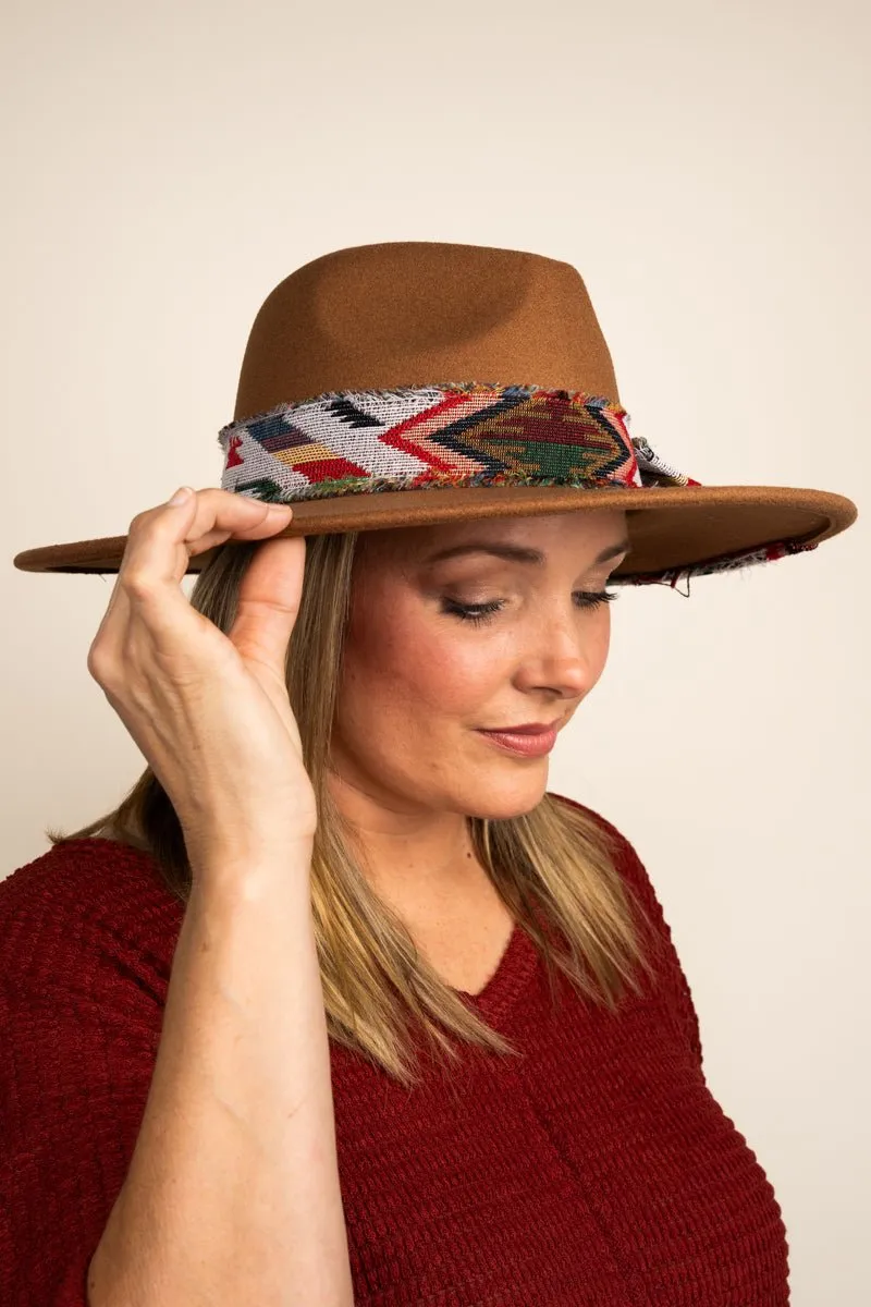 Be Clever Bozeman Camel Felt Fedora