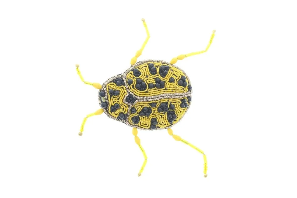 Beetle Bug , 3"  x 2 , " pin, use on bags, purses or jackets