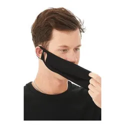 BELLA CANVAS ST323 Lightweight Fabric Face Cover, One-Size, Heather CVC, Black, Disposable