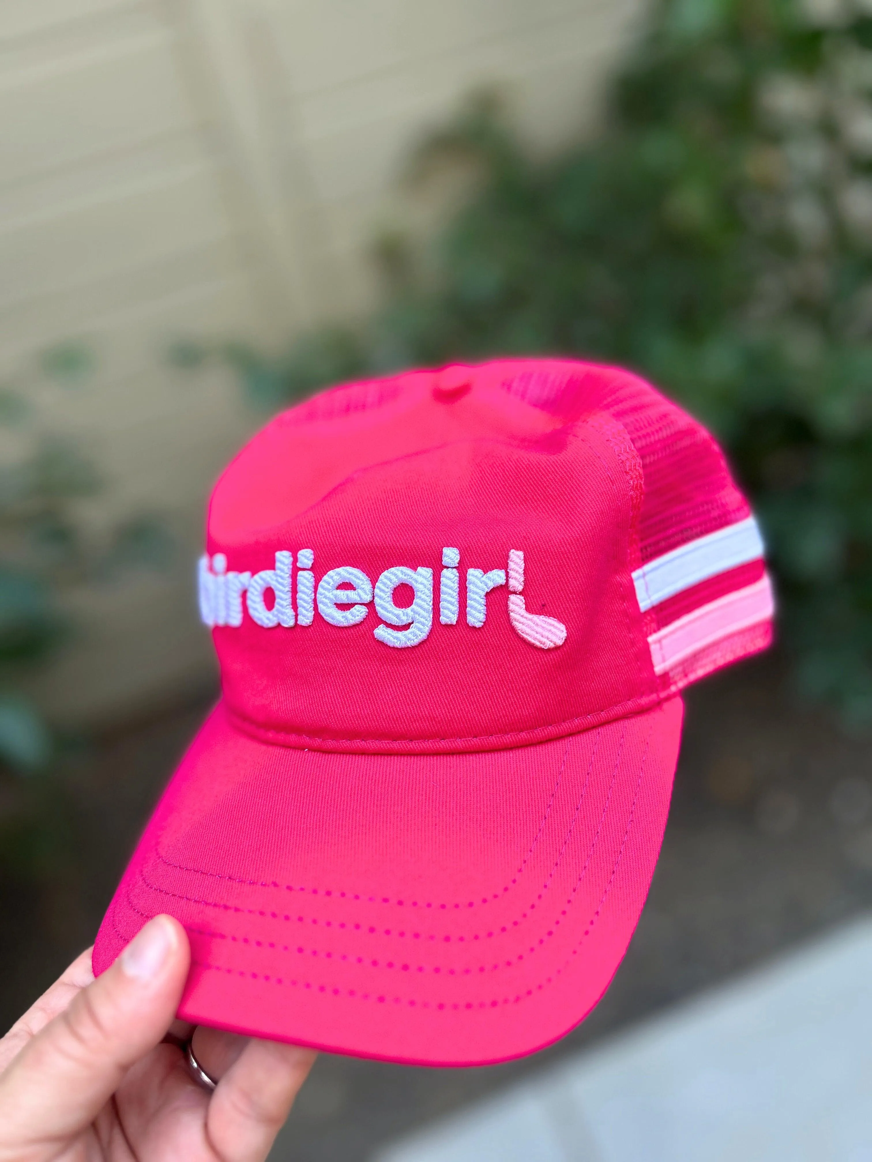 Birdie Girl Snapback Hat with Trucker Mesh