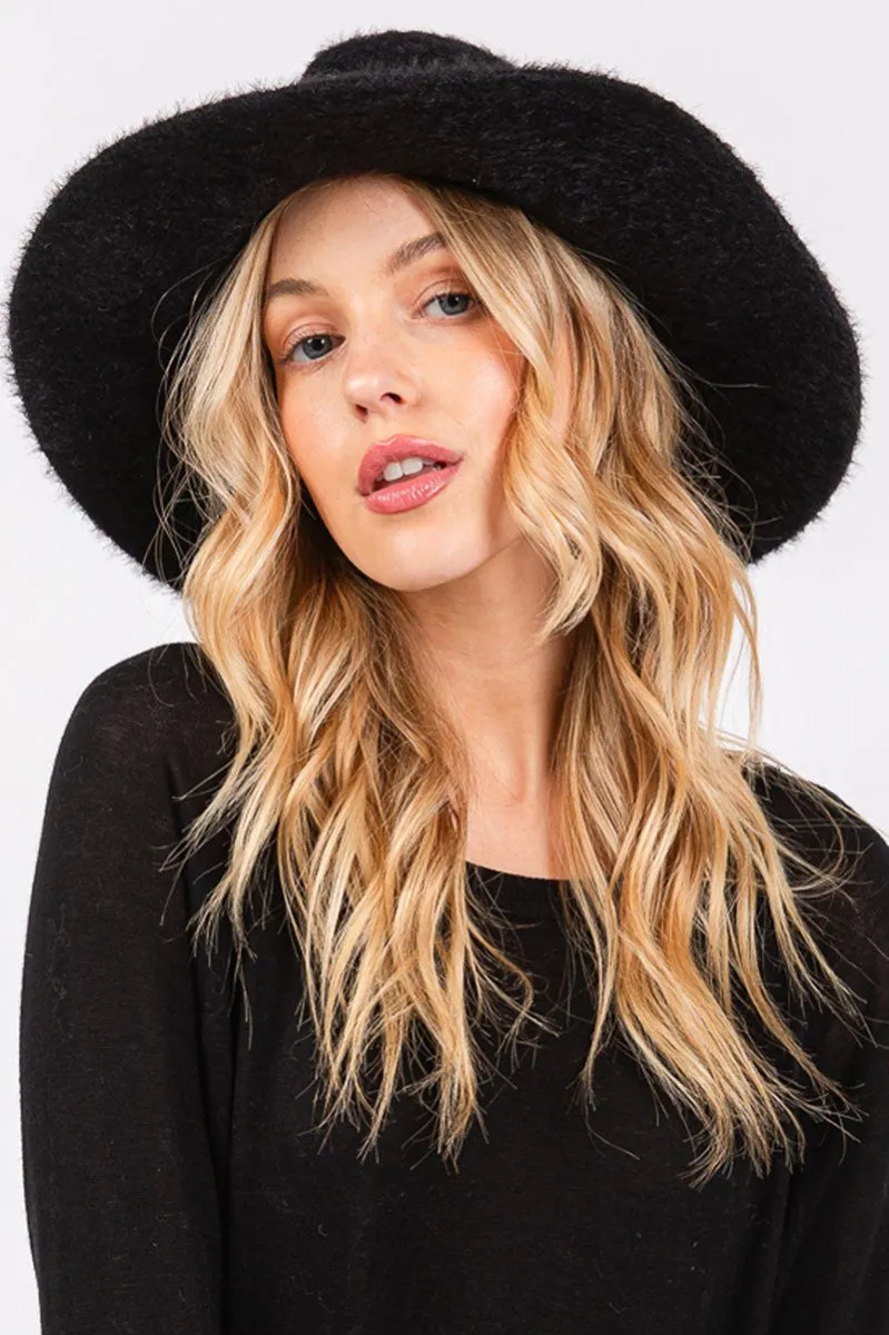 Black Fairbanks Fuzzy Fedora