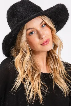 Black Fairbanks Fuzzy Fedora