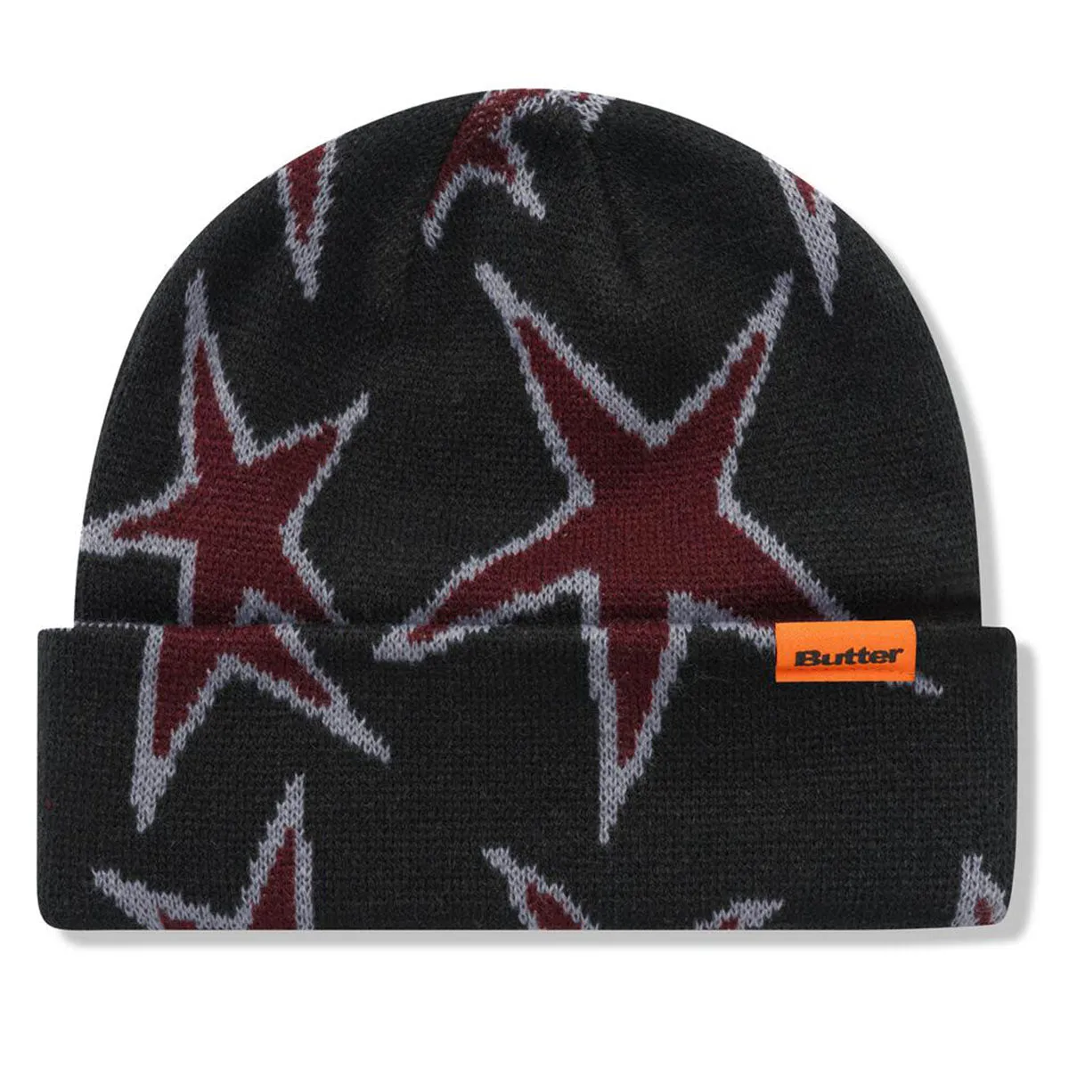 Butter Goods - Stars Cuff Beanie Black