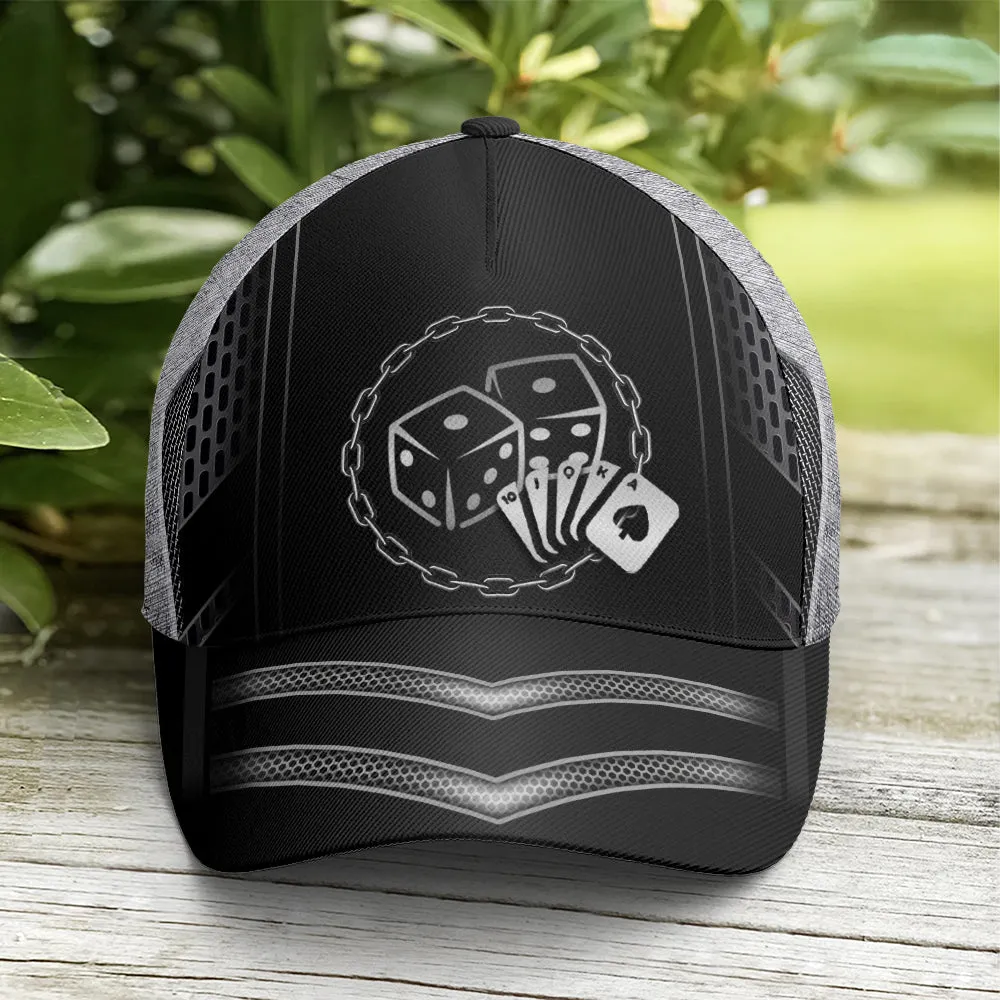 Card And Dice Metallic Baseball Cap Coolspod