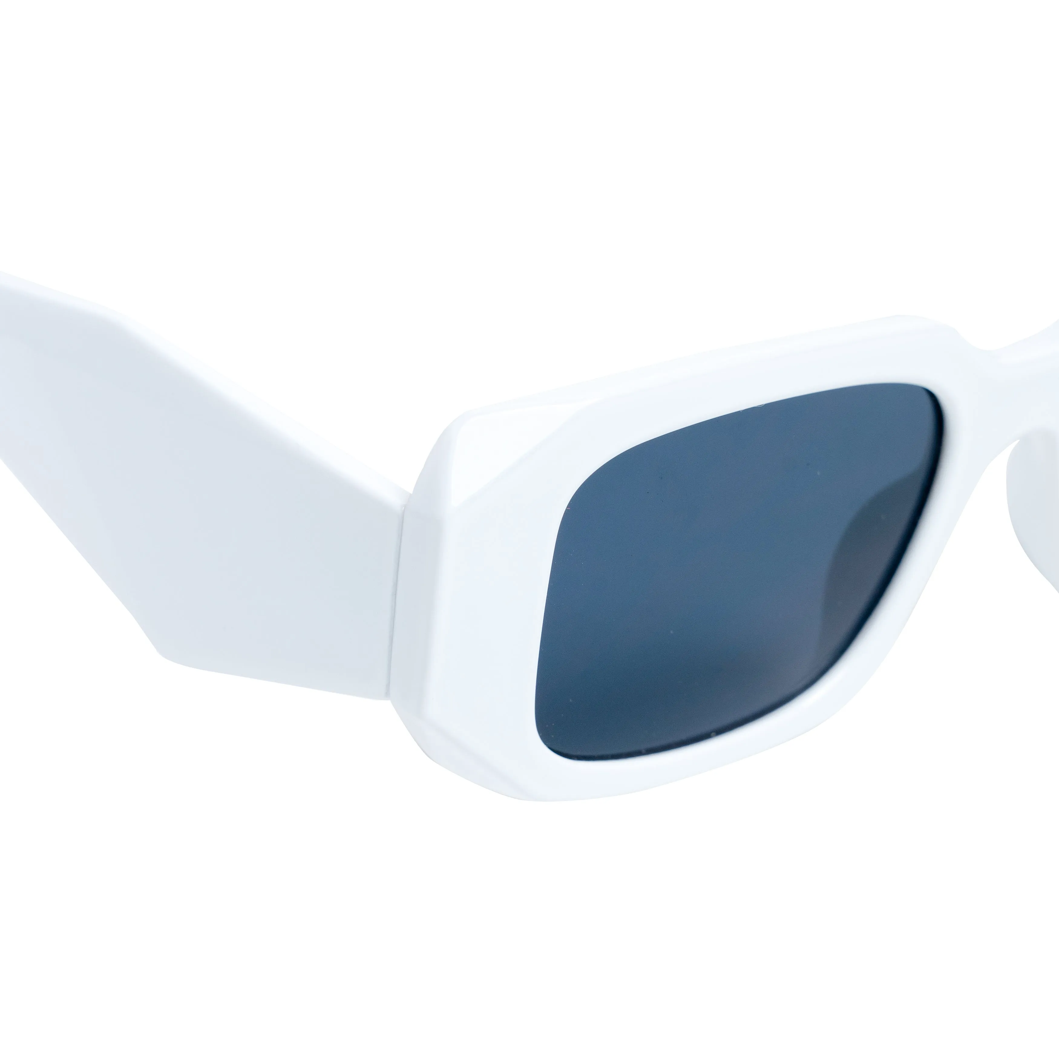 Chokore Irregular Sunglasses with UV 400 Protection (White)