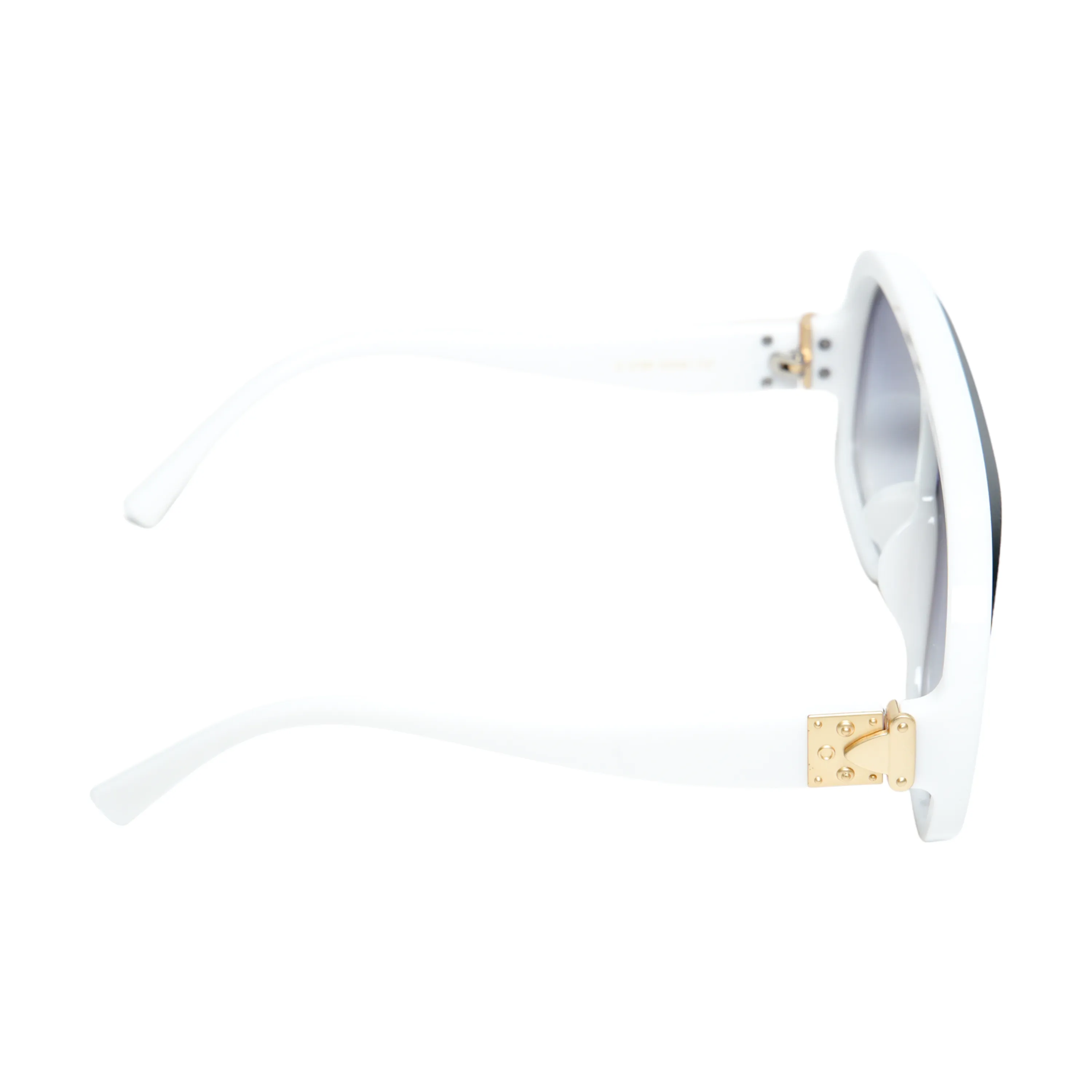 Chokore Oversized Single Lens Sunglasses (White)