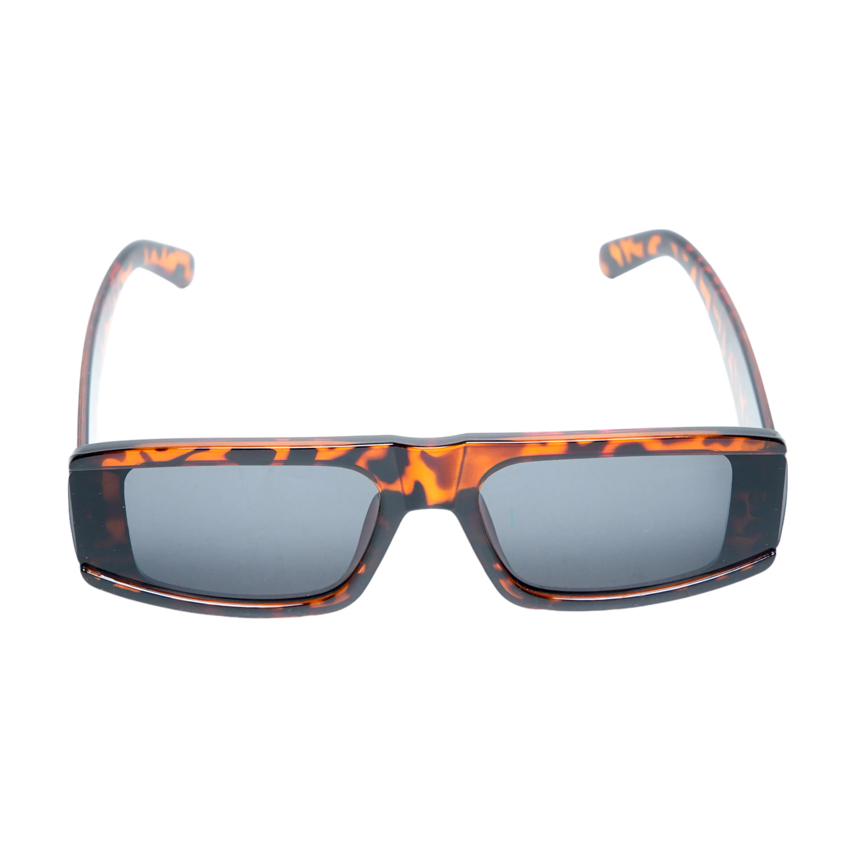 Chokore Rectangular Sunglasses with Thick Temple (Leopard)