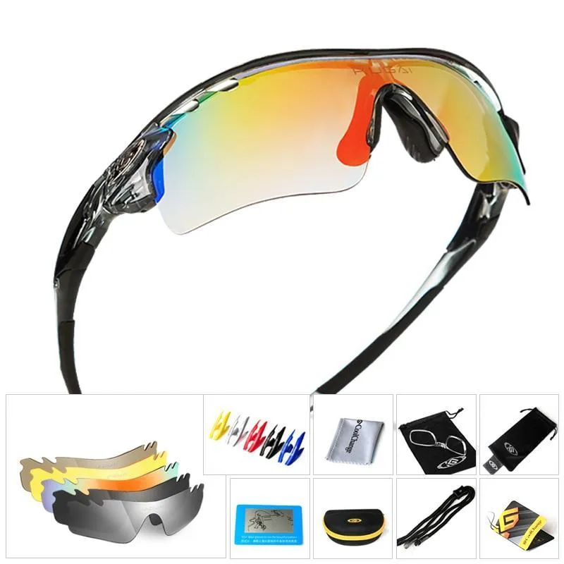 CoolChange Polarized 5 Lens Myopia Frame Cycling Glasses