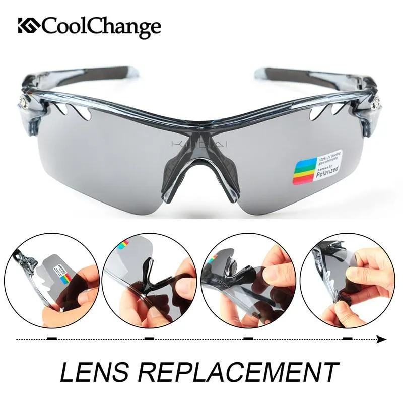 CoolChange Polarized 5 Lens Myopia Frame Cycling Glasses