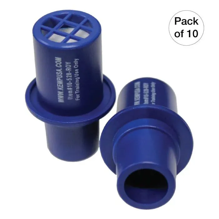 CPR Training Valves, Royal Blue (Pack Of 10)