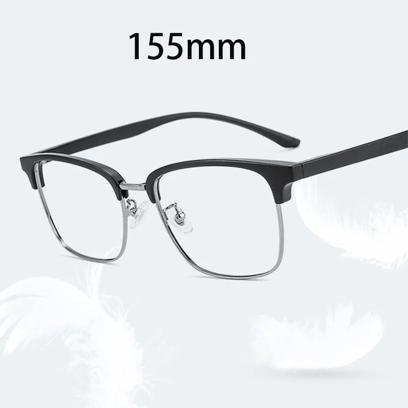 Cubojue Unisex Full Rim Oversized Square Tr 90 Titanium Alloy Hyperopic Reading Glasses 3513