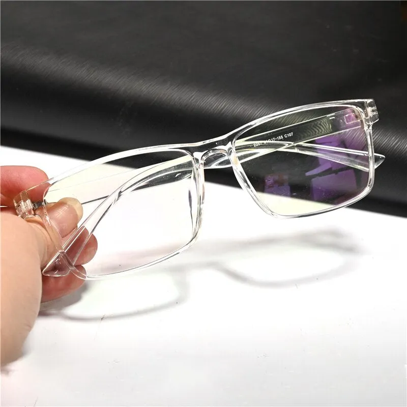 Cubojue Unisex Full Rim Oversized Square Tr 90 Titanium Presbyopic Reading Glasses 2257p