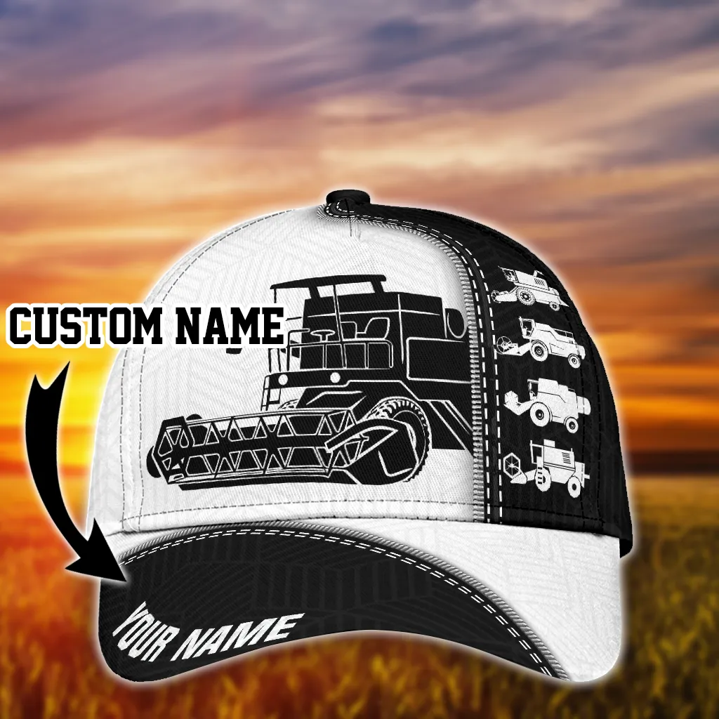 Custom Heavy Equipment Classic Cap For Men And Women, Excavator 3D Full Printed Baseball Cap Hat, Excavator Cap Hat