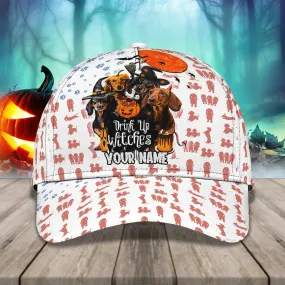 Custom Name Halloween Cap Hat For Dog Lover, Drink Up Witches Halloween Hats