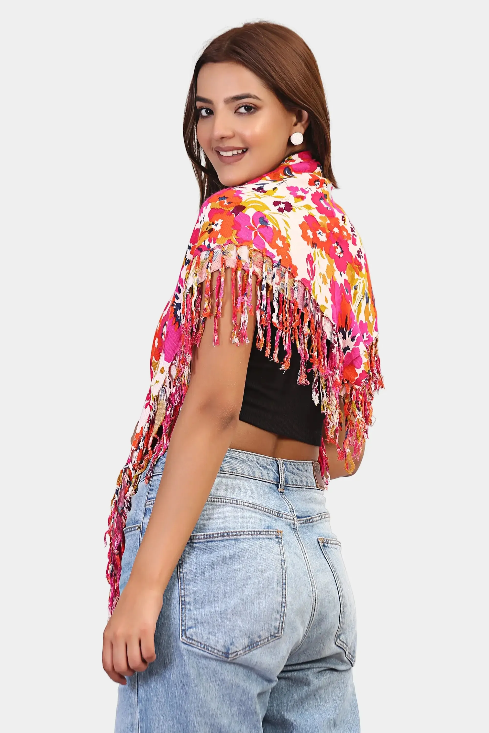 Eclectic Floral Wrap Bandana