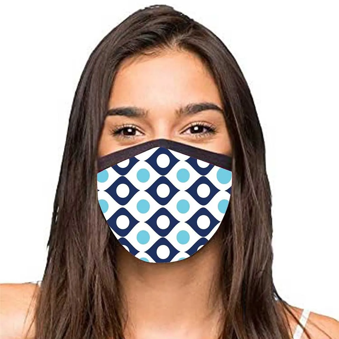 Face Masks Reusable Washable Set Of 2 -Blue_plaid