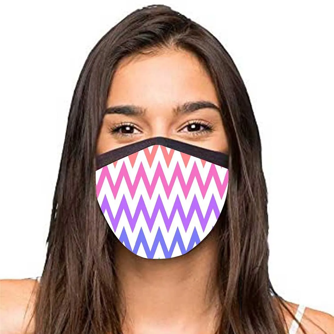 Face Masks Reusable Washable Set Of 2 -Colorful_chevron