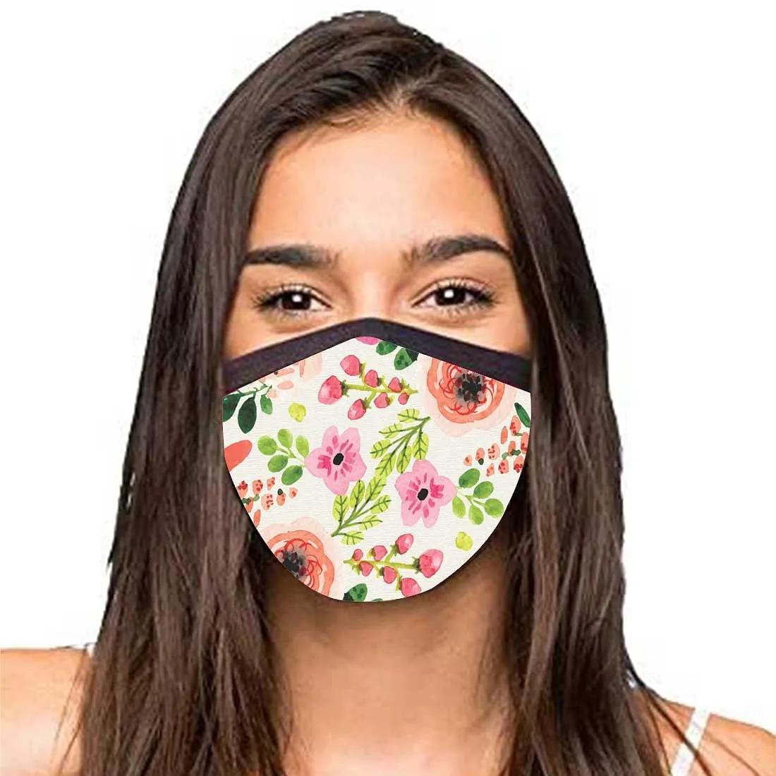 Face Masks Reusable Washable Set Of 2 -Cute_Flowers