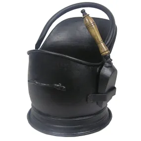 Fern Cottage Black Coal Bucket & Shovel 29x29x32cm