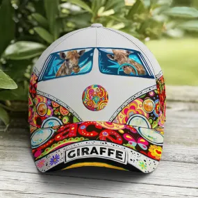 Giraffes On The Van Colorful Print Baseball Cap Coolspod