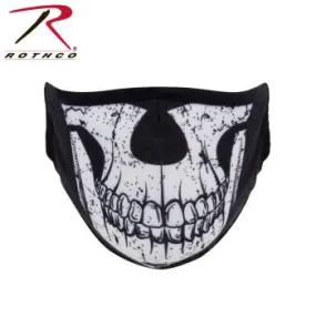 Half Skull Reusable 3-Layer Polyester Face Mask