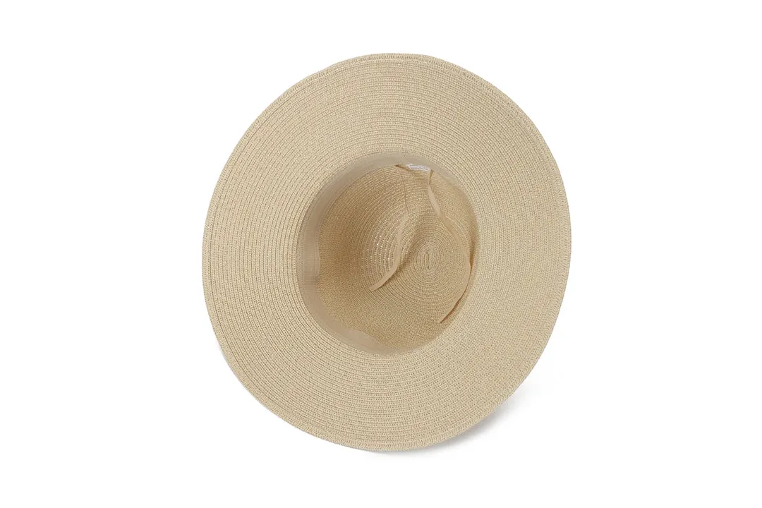 Hat Orchid Beige Fern Lei Brown