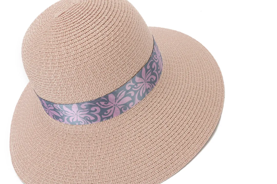 Hat Orchid Pink Tapa Tiare Pink Grey