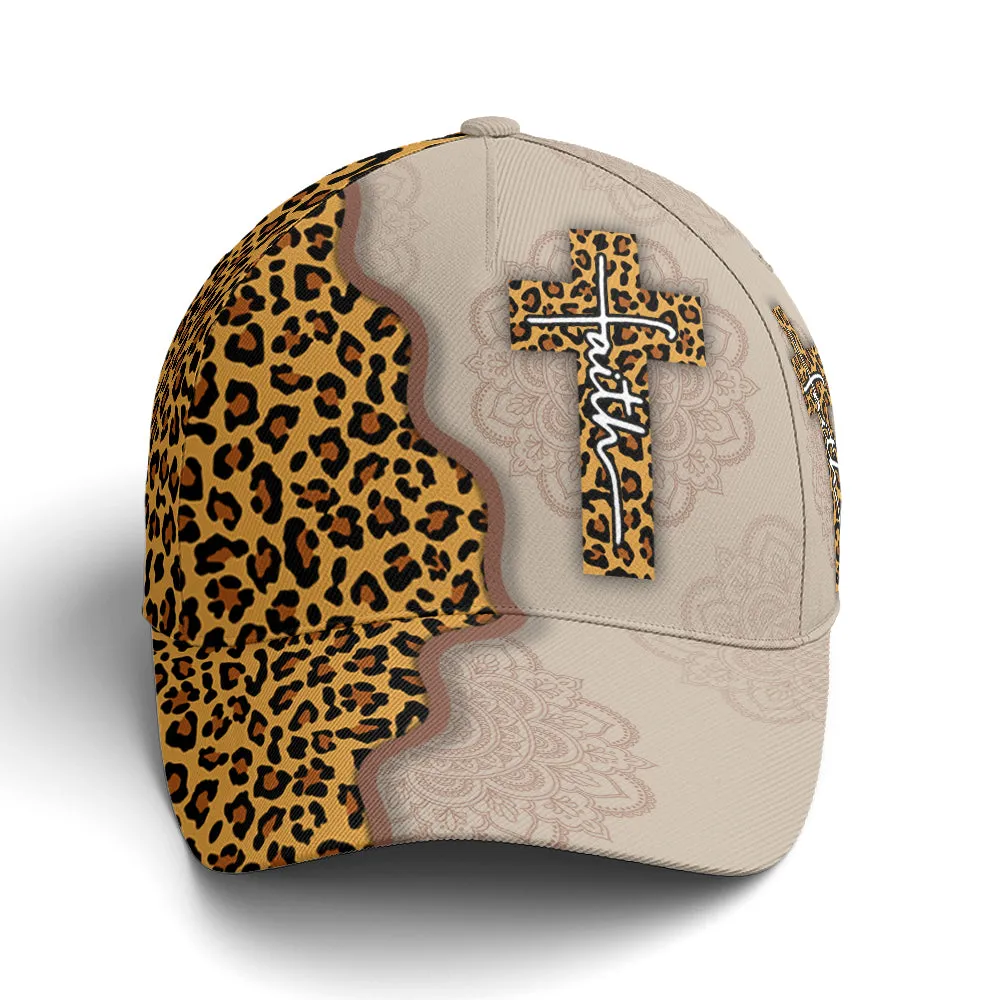 Leopard Crossover Faith Mandala Style Baseball Cap Coolspod