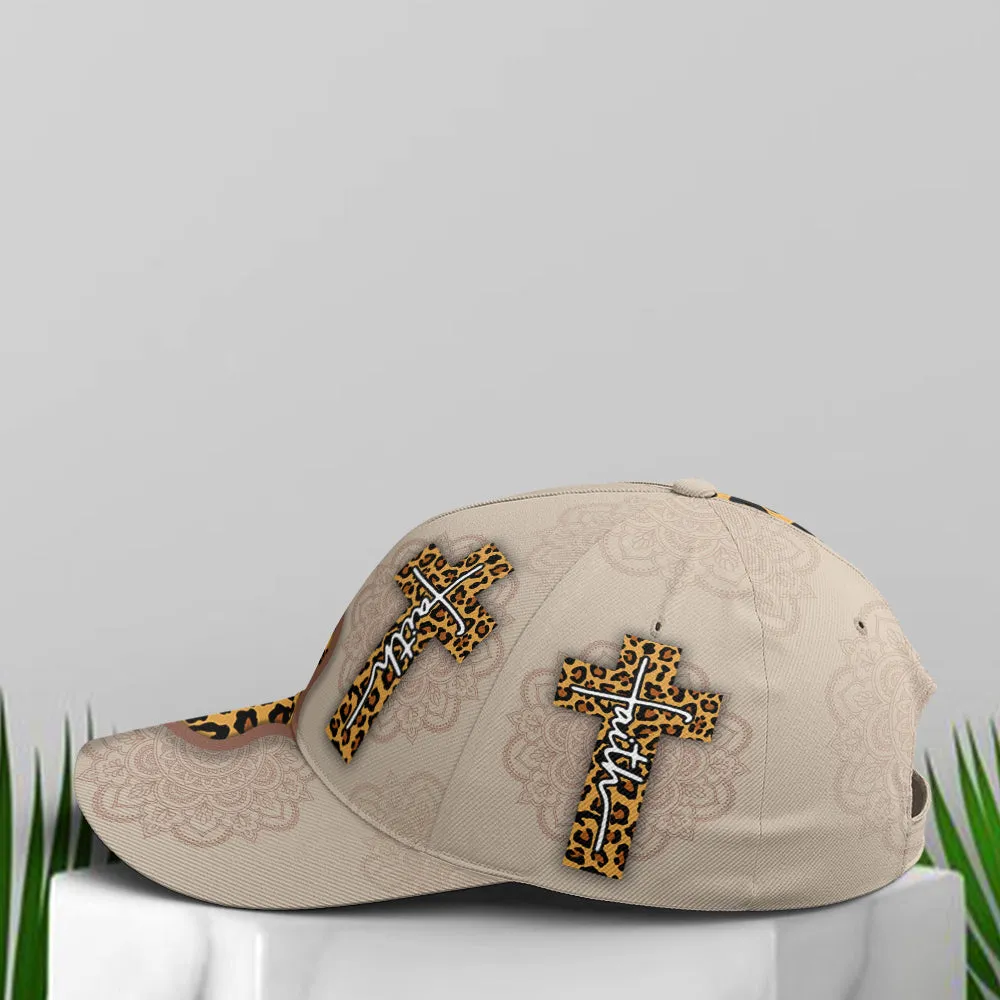 Leopard Crossover Faith Mandala Style Baseball Cap Coolspod