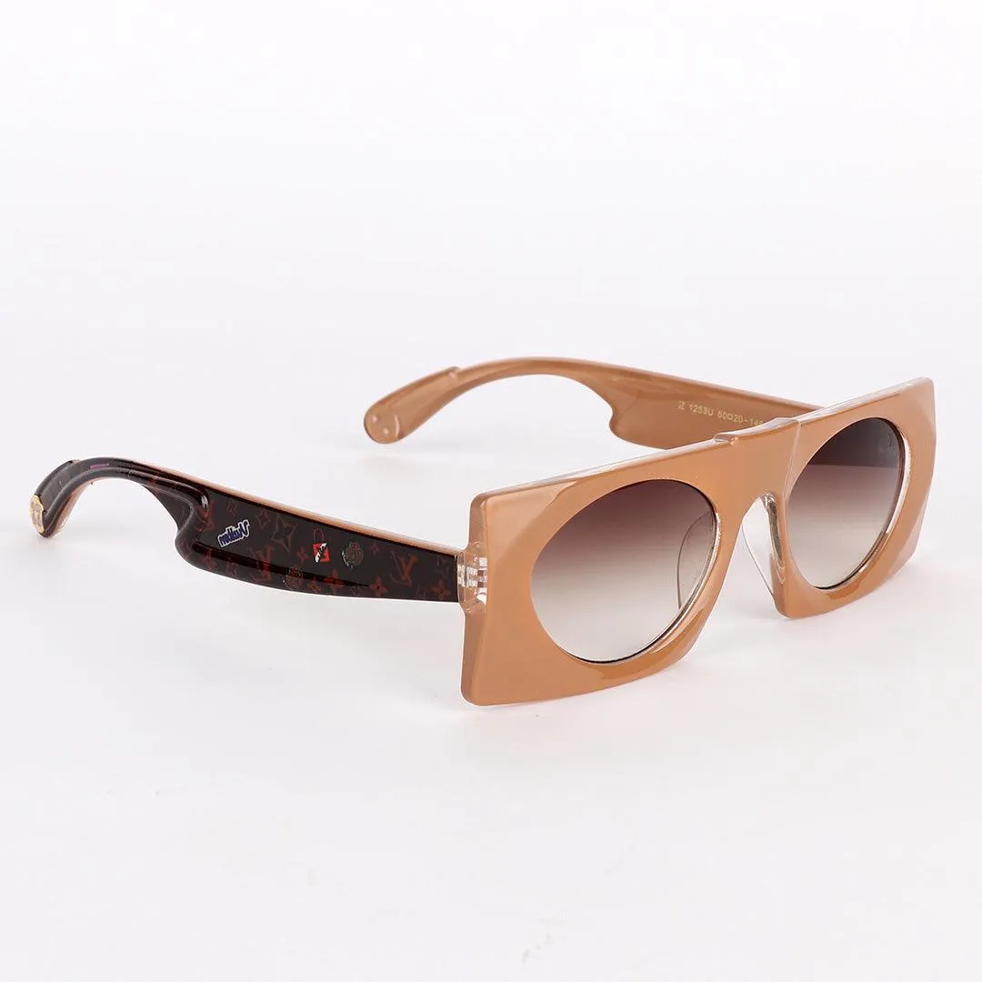 Louis Vuitton Classic Summer Square Woman Brown Sunglasses