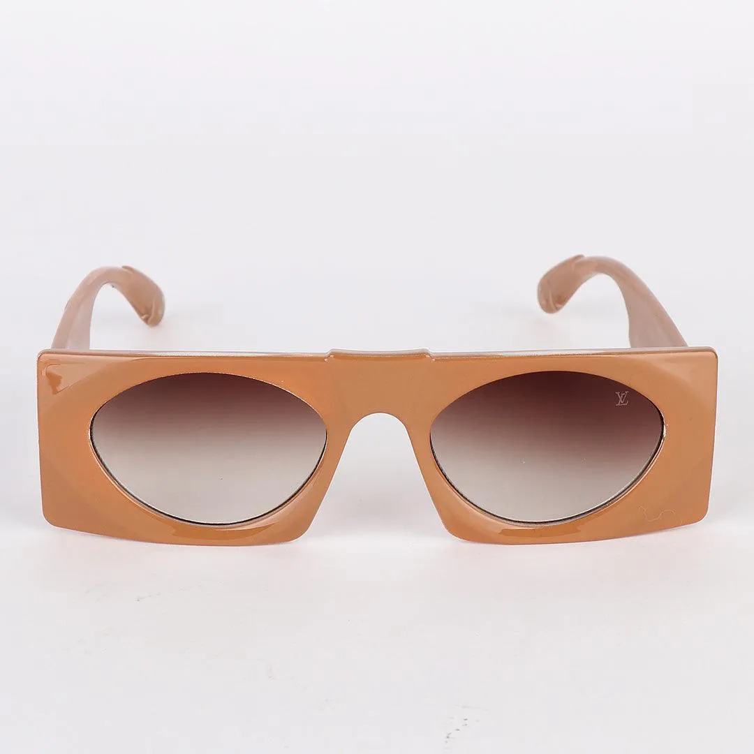 Louis Vuitton Classic Summer Square Woman Brown Sunglasses