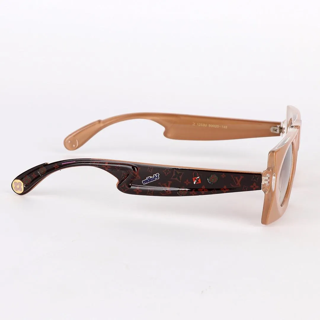 Louis Vuitton Classic Summer Square Woman Brown Sunglasses