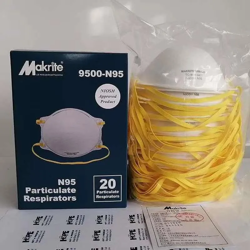 Makrite N95 9500 - SIZE SMALL - 50 Boxes of 20 - MEDICAL USE - NIOSH - head elastic / Gerson-cup style -  $1.5 each