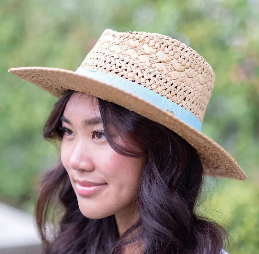 Marina Sun Hat in Aruba Blue