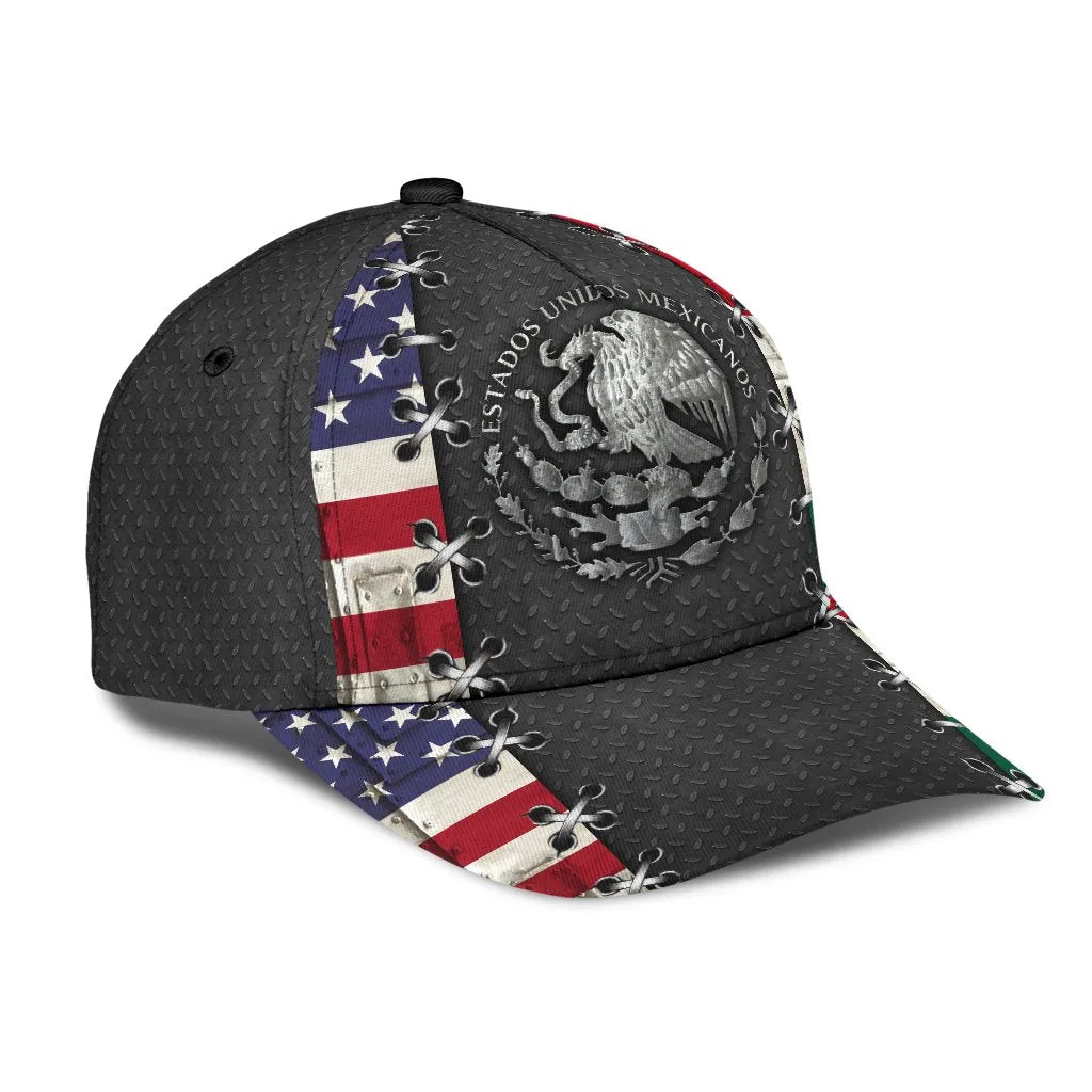 Mexican-American Full Printed Classic Cap Baseball Mexico-Usa Hat