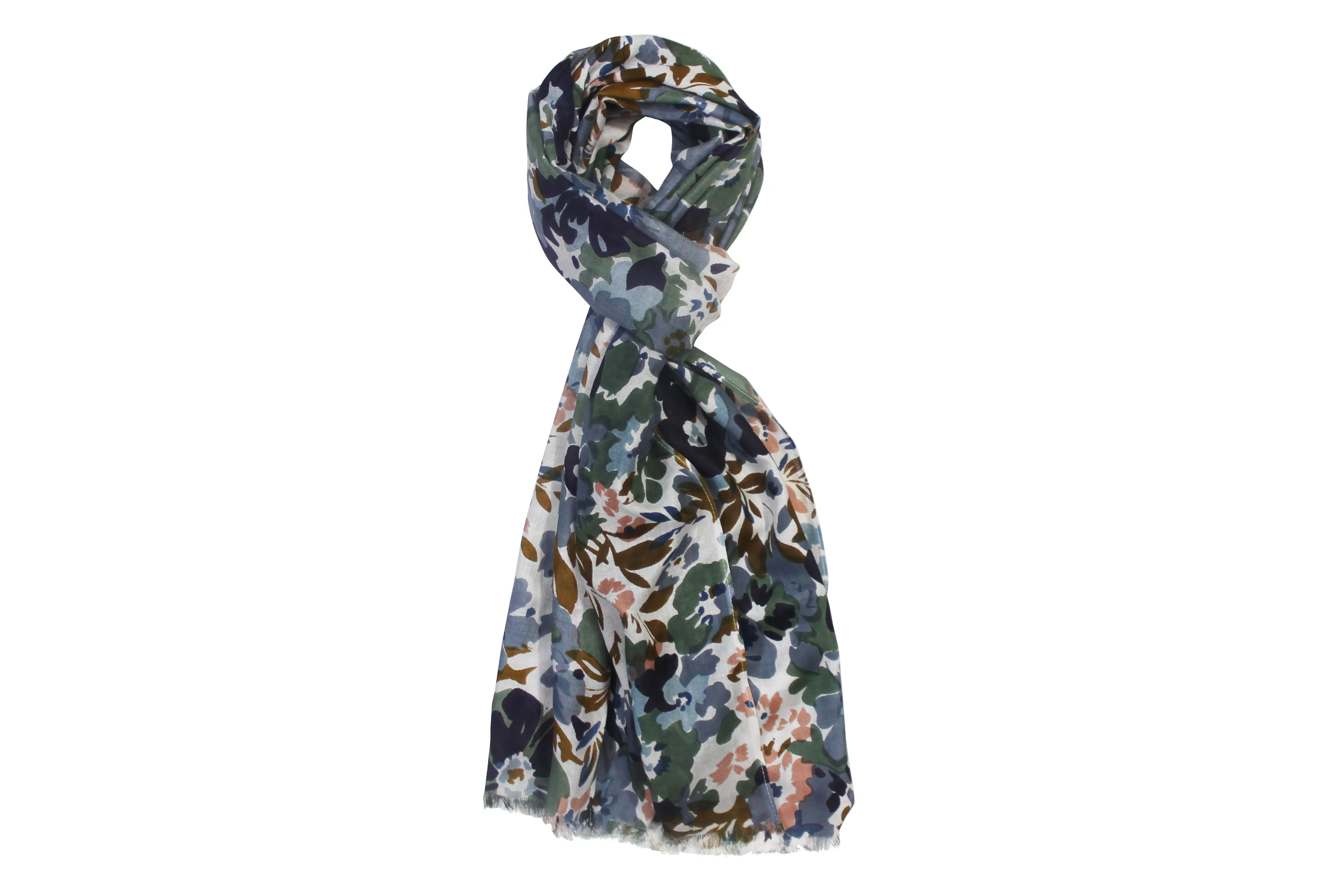 Modern Floral Fusion Scarf