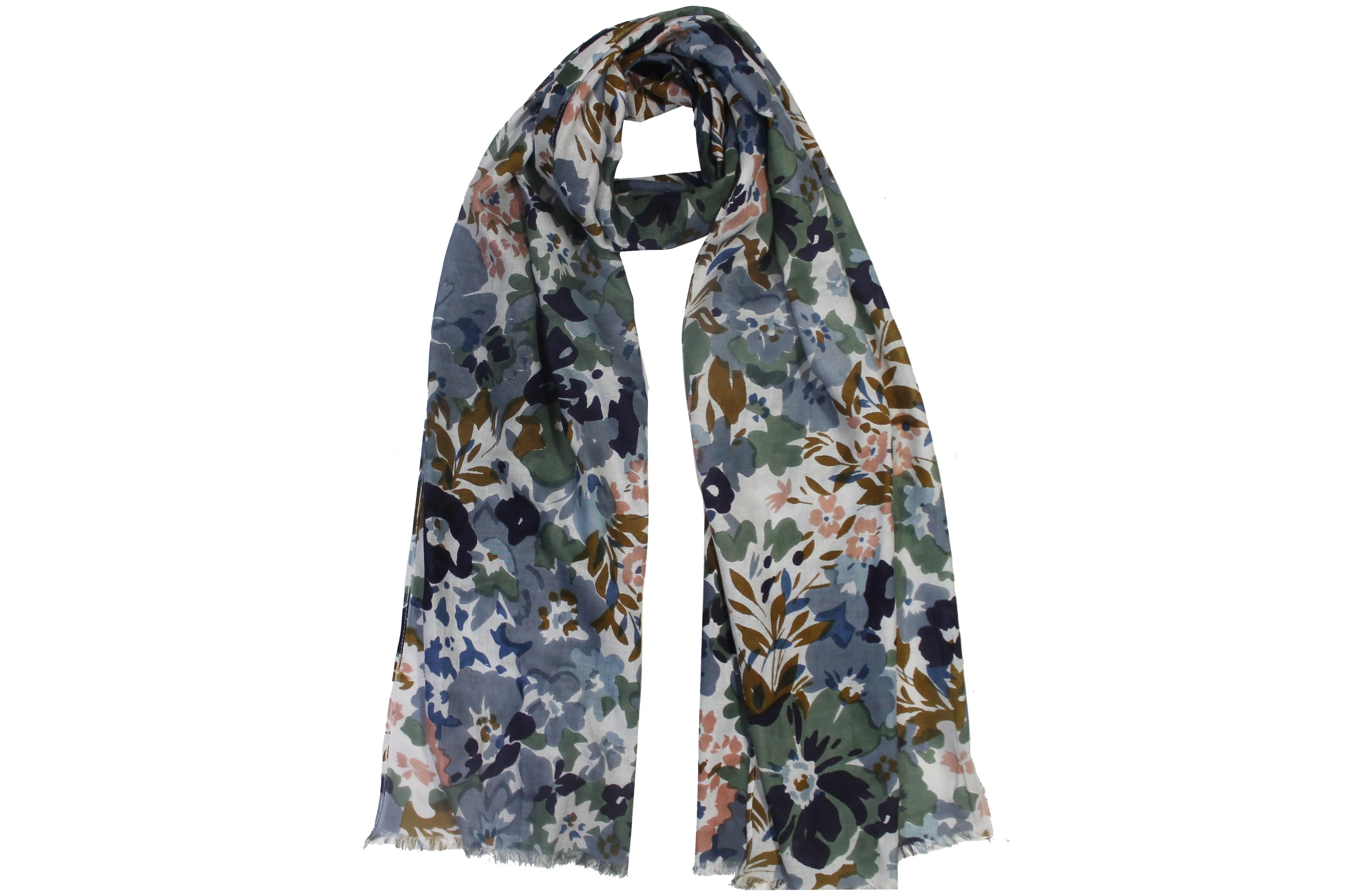 Modern Floral Fusion Scarf