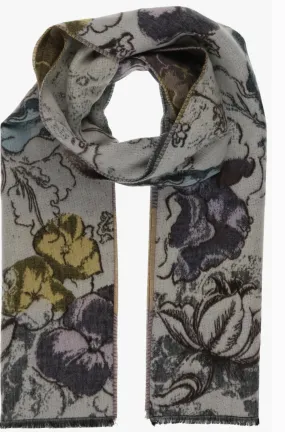 Offwhite Sketch Floral Scarf