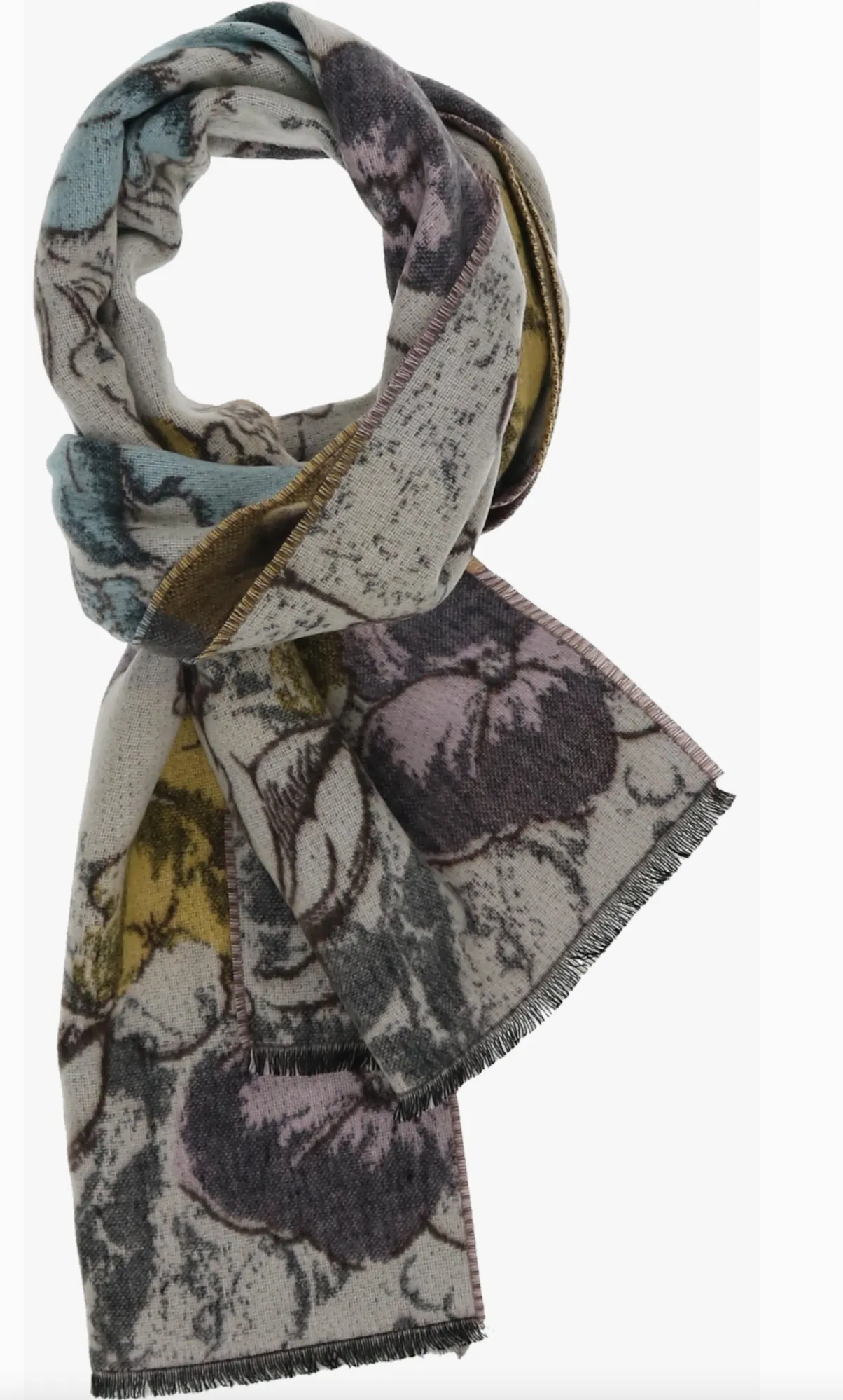 Offwhite Sketch Floral Scarf