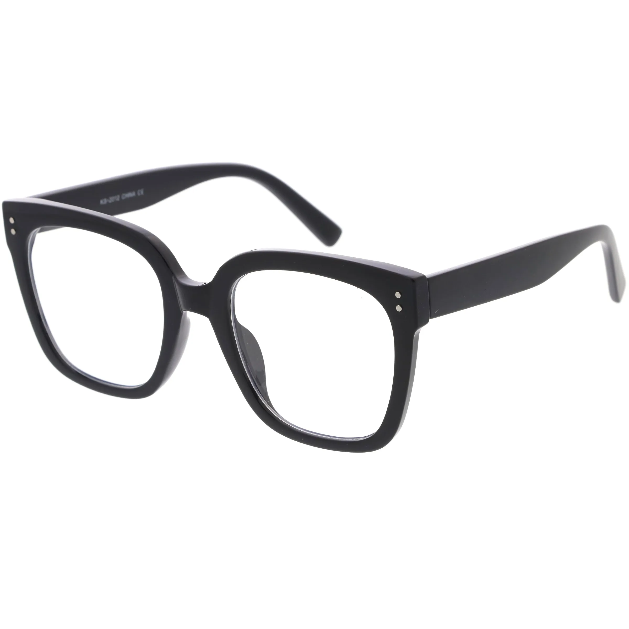 Oversized High Fashion Thick Rimmed Square Blue Light Glasses D292