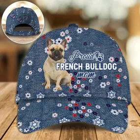 Personalized Baseball Cap With Pet Photo, French Bulldog Proud Mom Cap Hat For Pet Lover