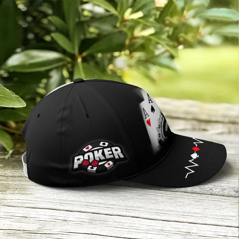 Poker The Aces Classic Leather Baseball Cap Coolspod