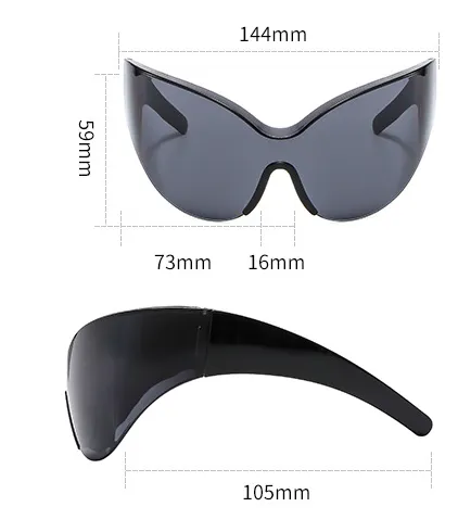 Pre Order:  Avant-Garde Oversized Shield Sunglasses